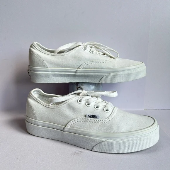Vans Authentic Skate Women’s Shoe Size: 5.5 True White - Picture 13 of 14